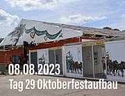 ktoberfest 2023 Aufbau - Tag 29 (Dienstag 08.08.2023) (©Foto: Martin Schmitz)